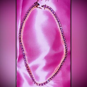 16” 5mm 18K Pink Tennis Necklace